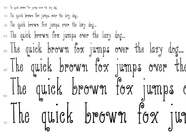 Austie Bost Serifina font waterfall